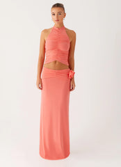 Jayce Halter Top - Salmon