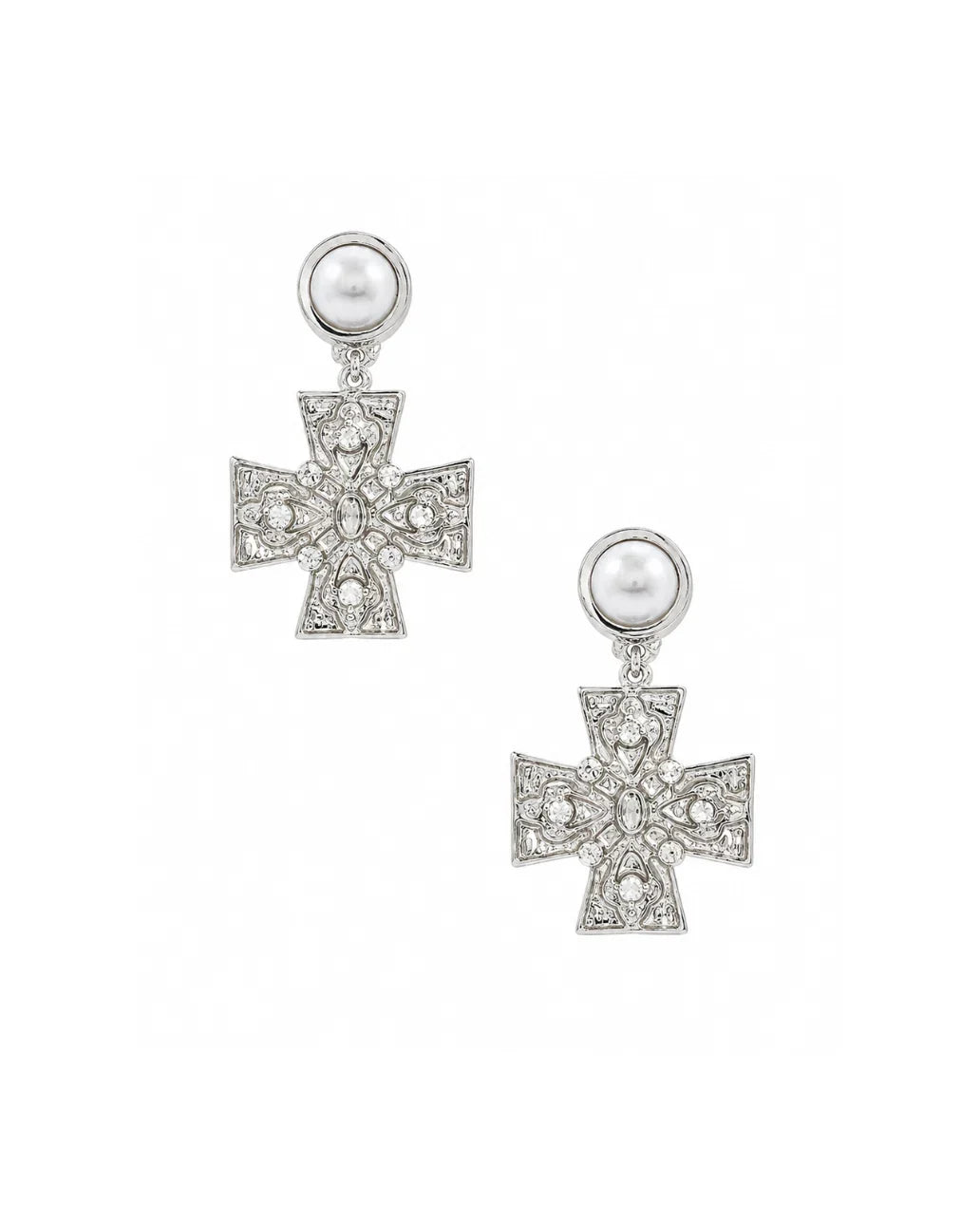 Cross Drop Earring