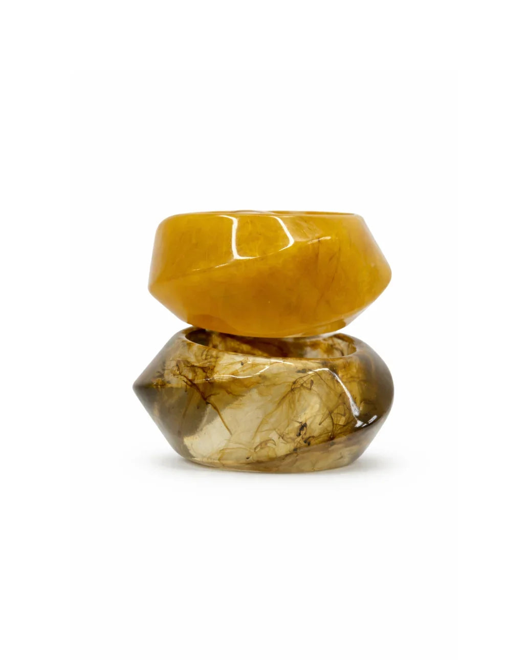 Marbled Jade Bangle Set