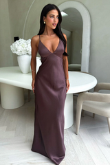 Satin Maxi Dress