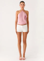 Sweet Skies Halter Top - Pink