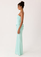 Adara Corset Maxi Dress Blue