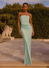 Adara Corset Maxi Dress Blue
