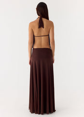 All This Aura Maxi Dress Chocolate