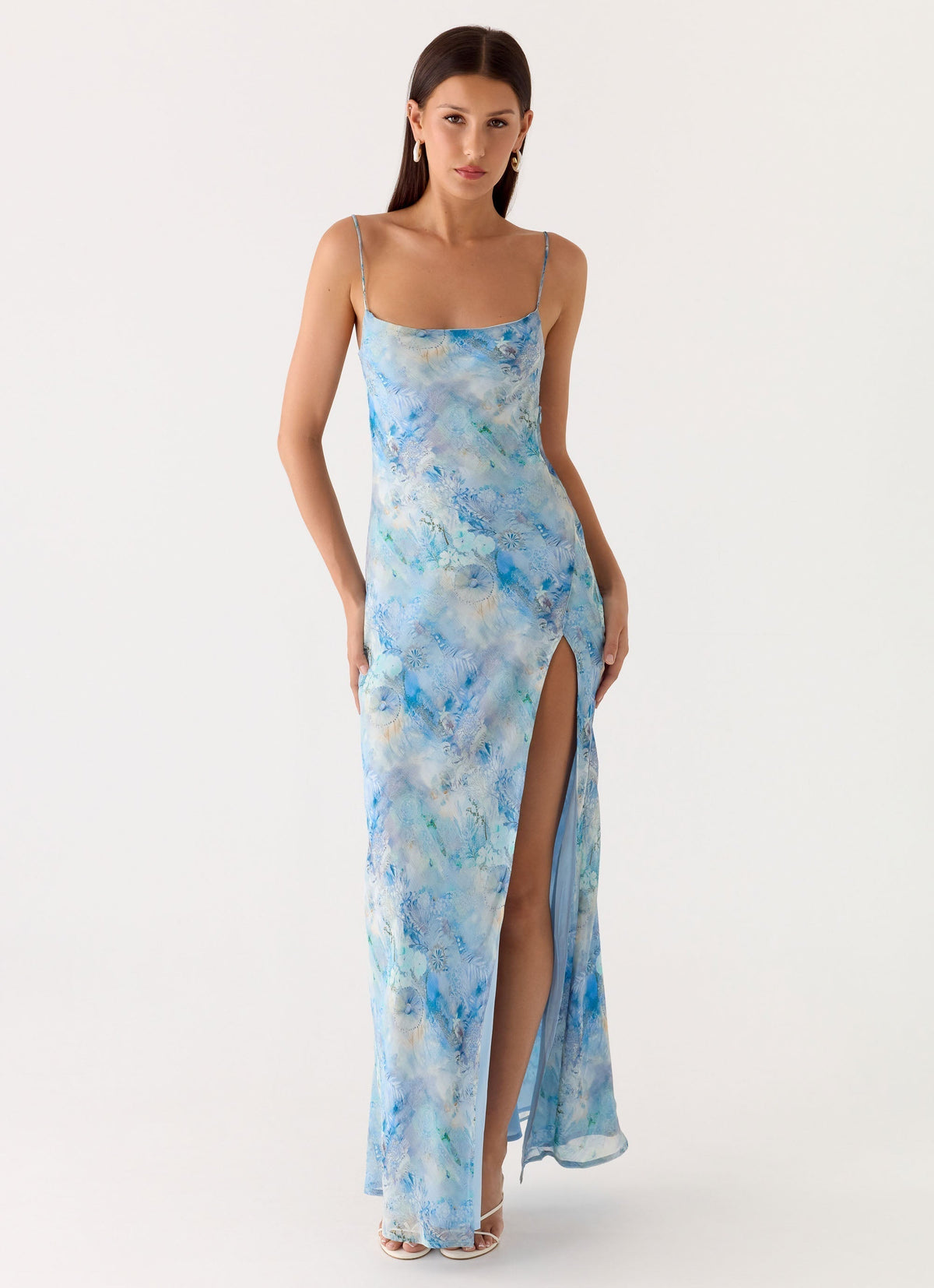 Alouette Maxi Dress Aqua Paisley