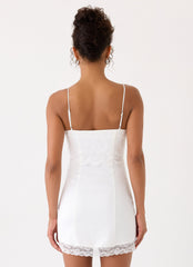 Aloura Lace Mini Dress White