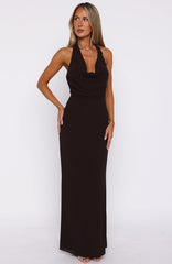 Always In Mode Halter Maxi Dress