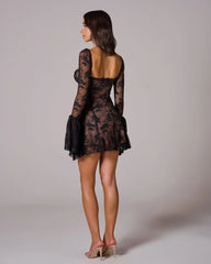 Amaya Romantic Lace Illusion Dress