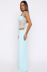 Azure Lace Maxi Dress
