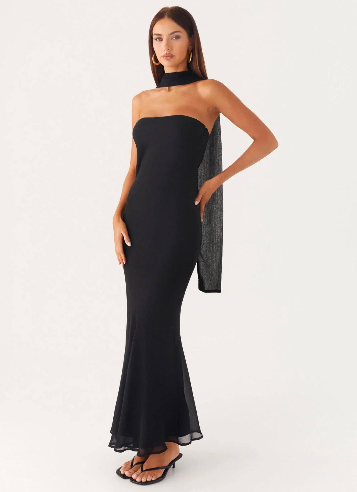 Under The Pagoda Maxi Dress - Black