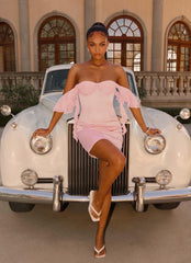 Bex Strapless Mini Dress Pink