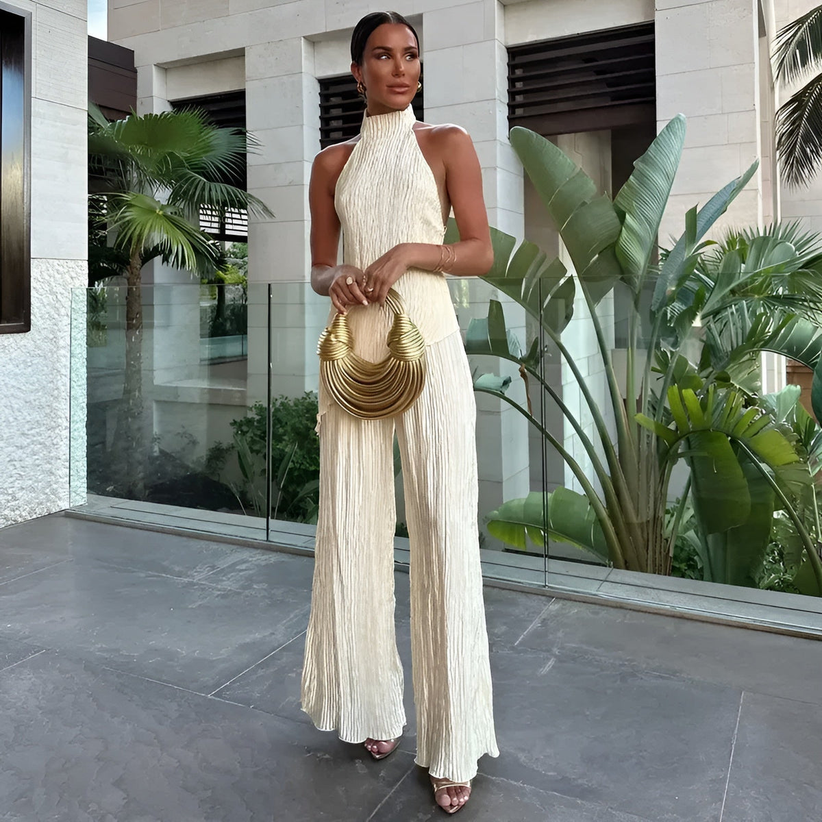 Briarlee Pleated Two-Piece Set