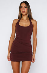 Burgundy Flame Mini Dress