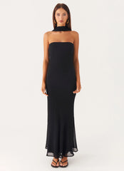 Under The Pagoda Maxi Dress - Black