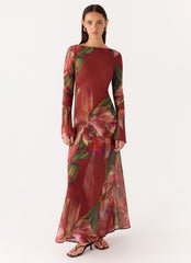 Charmayne Chiffon Maxi Dress Cuba