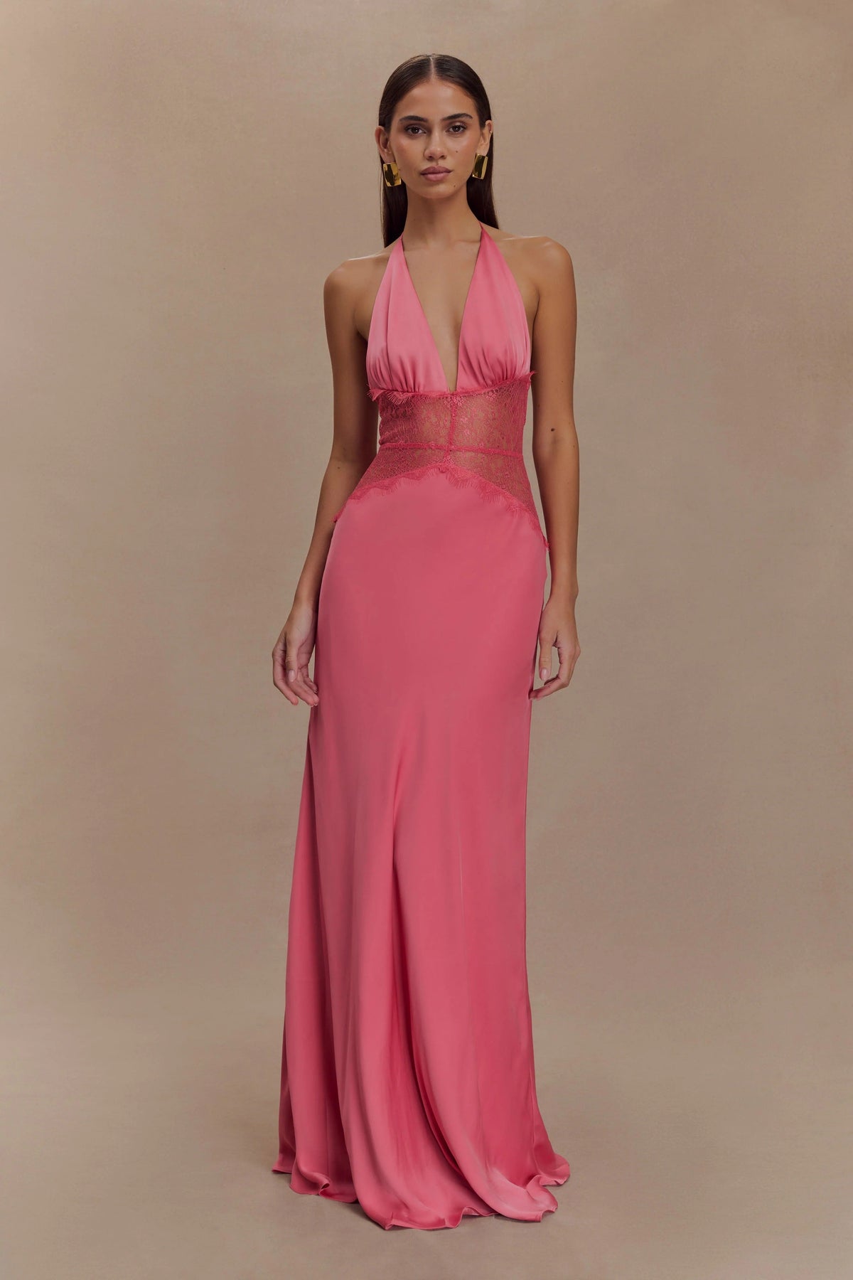 Dinah Lace And Satin Dress