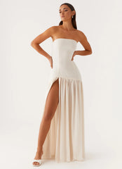 Eden Strapless Maxi Dress - Ivory