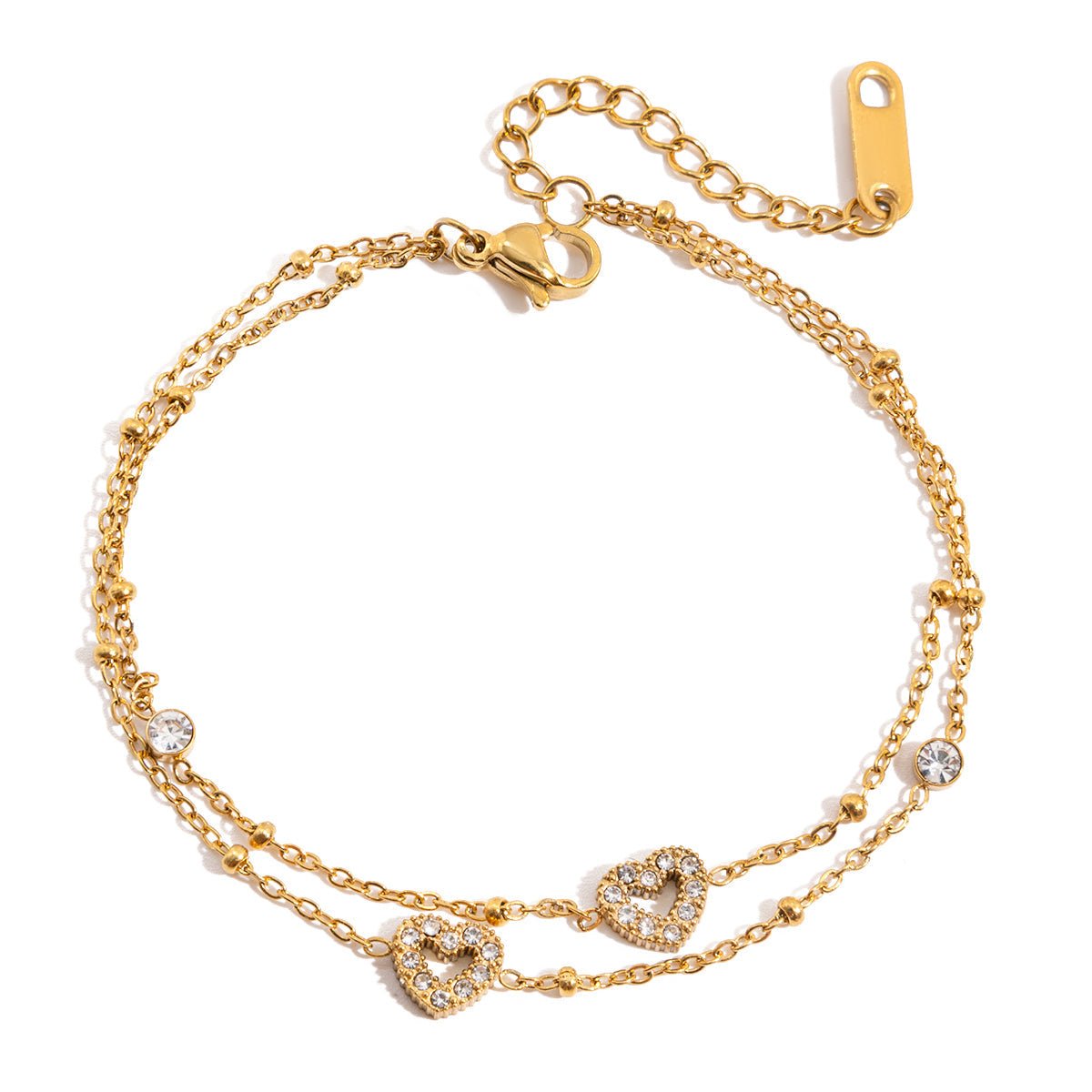 Elysia Heart Bracelet 18K Gold