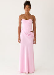 Emory Corset Maxi Dress Pink