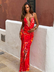 Etna Cowl Neck Maxi Dress