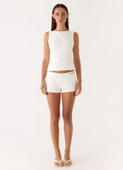 Lulita Belted Shorts - White