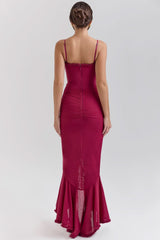 Gabbi Ruffled Midi Dress