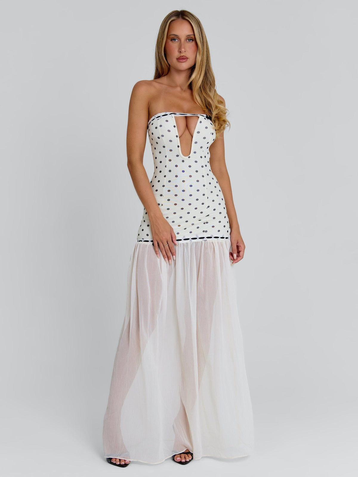 Giana Polka Maxi Dress