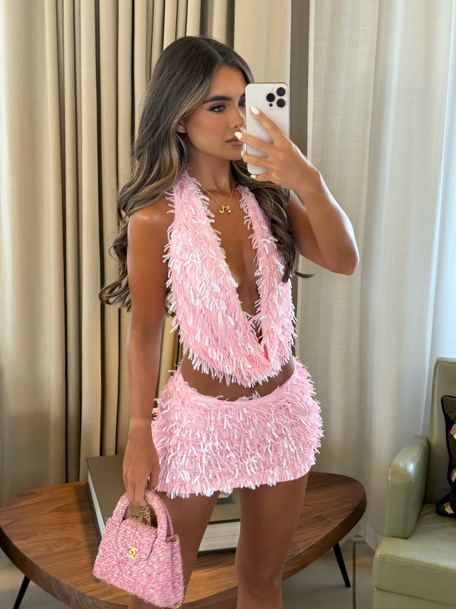 Isa Sequin Two-Piece Set