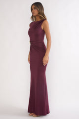 Isalyn Maxi Dress Burgundy