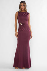 Isalyn Maxi Dress Burgundy