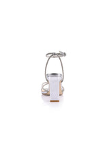 Kian Block Heel Sandals Silver