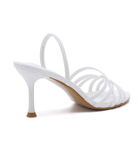 Kitten Heels Saddy White