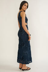 Luli Cut-Out Maxi Dress Navy