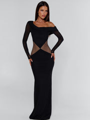 Lumina Black Maxi Dress