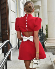 Molly Bow Mini Cocktail Dress