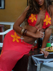 Natalie Coral Maxi Skirt