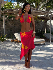 Natalie Coral Maxi Skirt