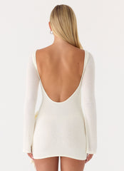 Niella Wrap Mini Dress White