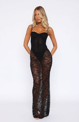 Noir Atmosphere Maxi Dress