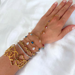 Nuvia Pearl Bracelet 18K Gold
