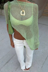 Palmer Open Knit Crop Top