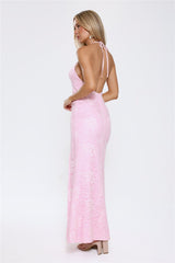 Rosalia Lace Maxi Dress Pink
