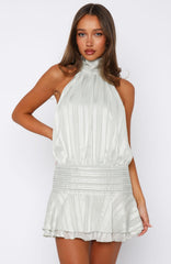 Sage Halo Mini Dress