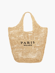 Straw Woven Shoulder Beach Bag