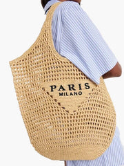 Straw Woven Shoulder Beach Bag