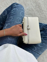 Structured Top Handle Crossbody Bag